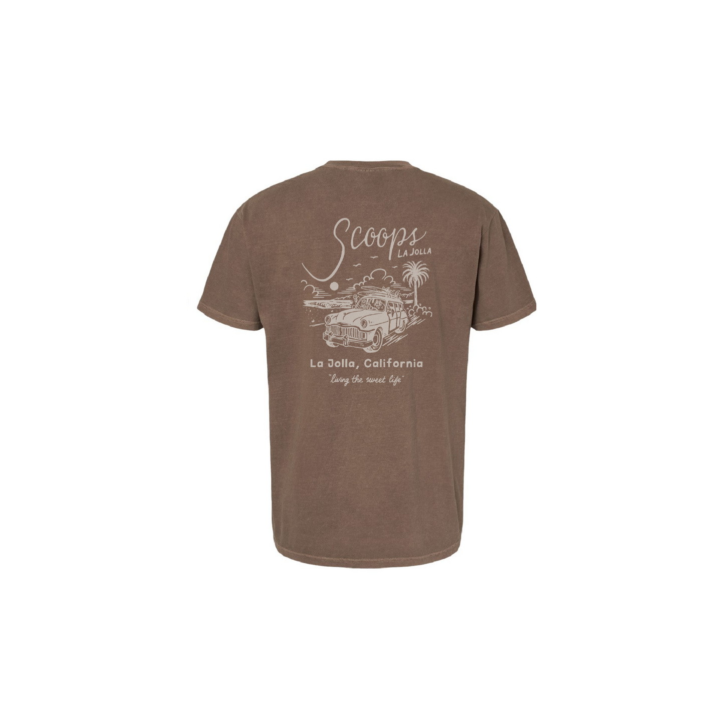 Scoops La Jolla T-Shirt - Washed Brown