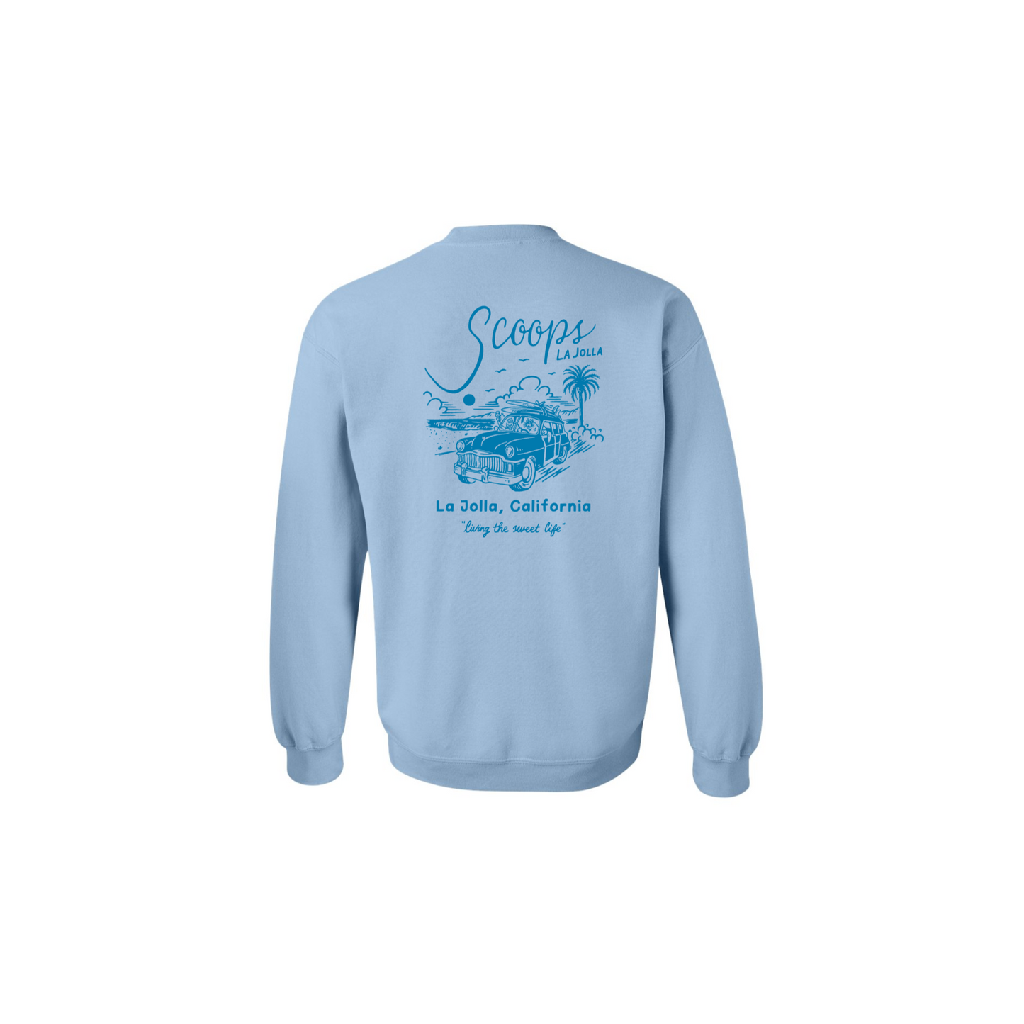 Scoops La Jolla Crewneck - Light Blue