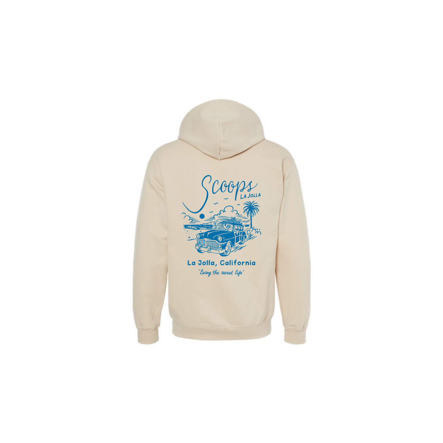 Scoops La Jolla Light Hoodie Sweatshirt - Beige